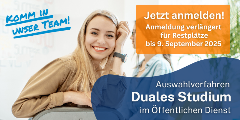 Duales Studium 2026: Anmeldefrist verlängert bis 9. September für Restplätze!